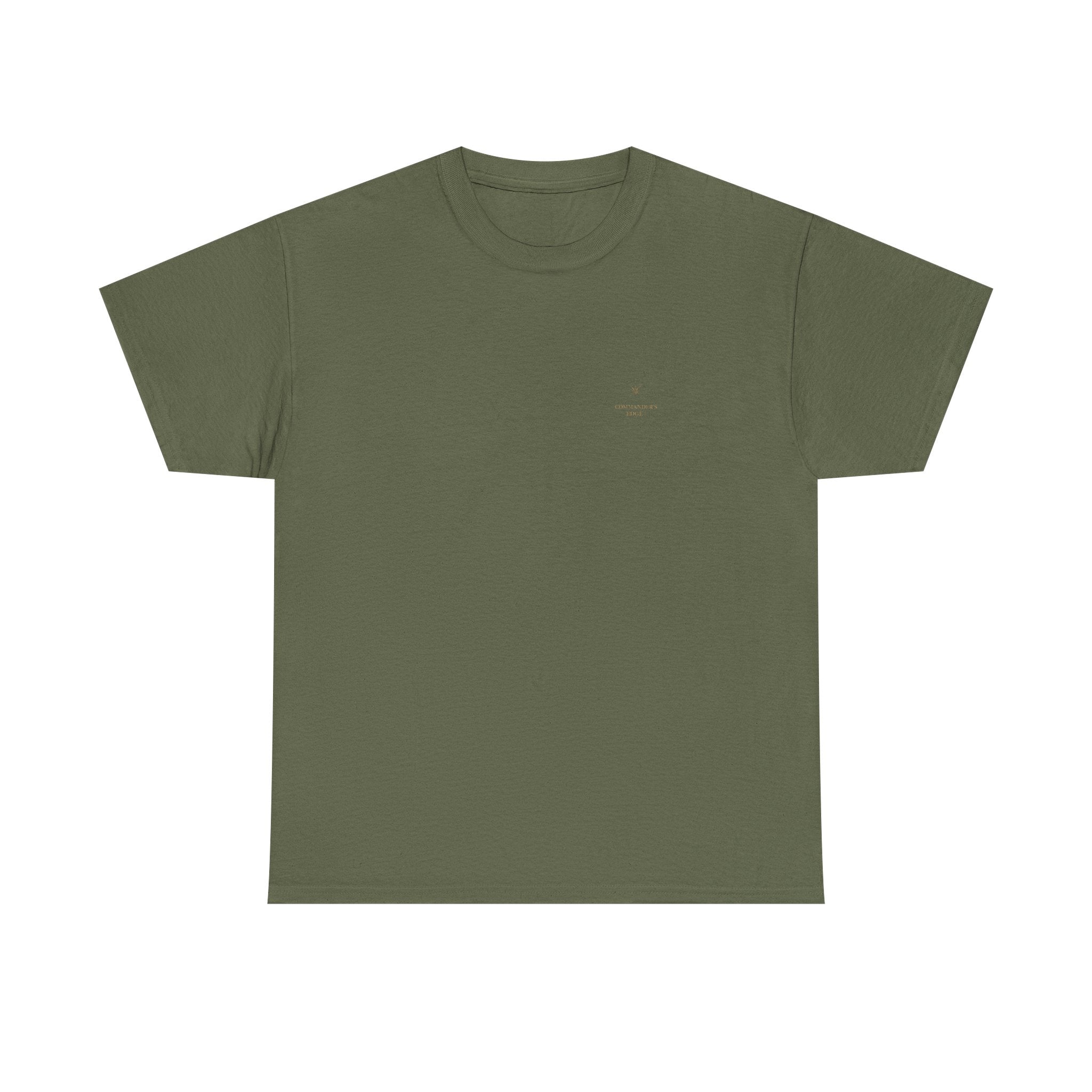"The Commander's Edge™ Tee — Compass Crest Back Design"