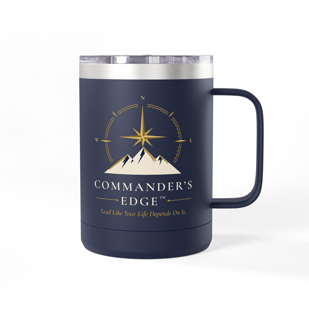 Commander's Edge Insulated Coffee Mug | 15 oz Steel