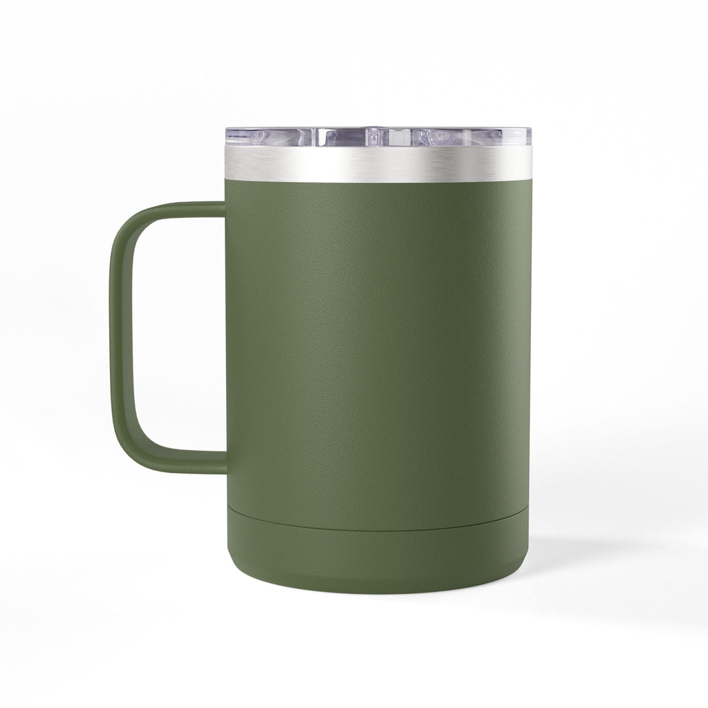 Commander's Edge Insulated Coffee Mug | 15 oz Steel