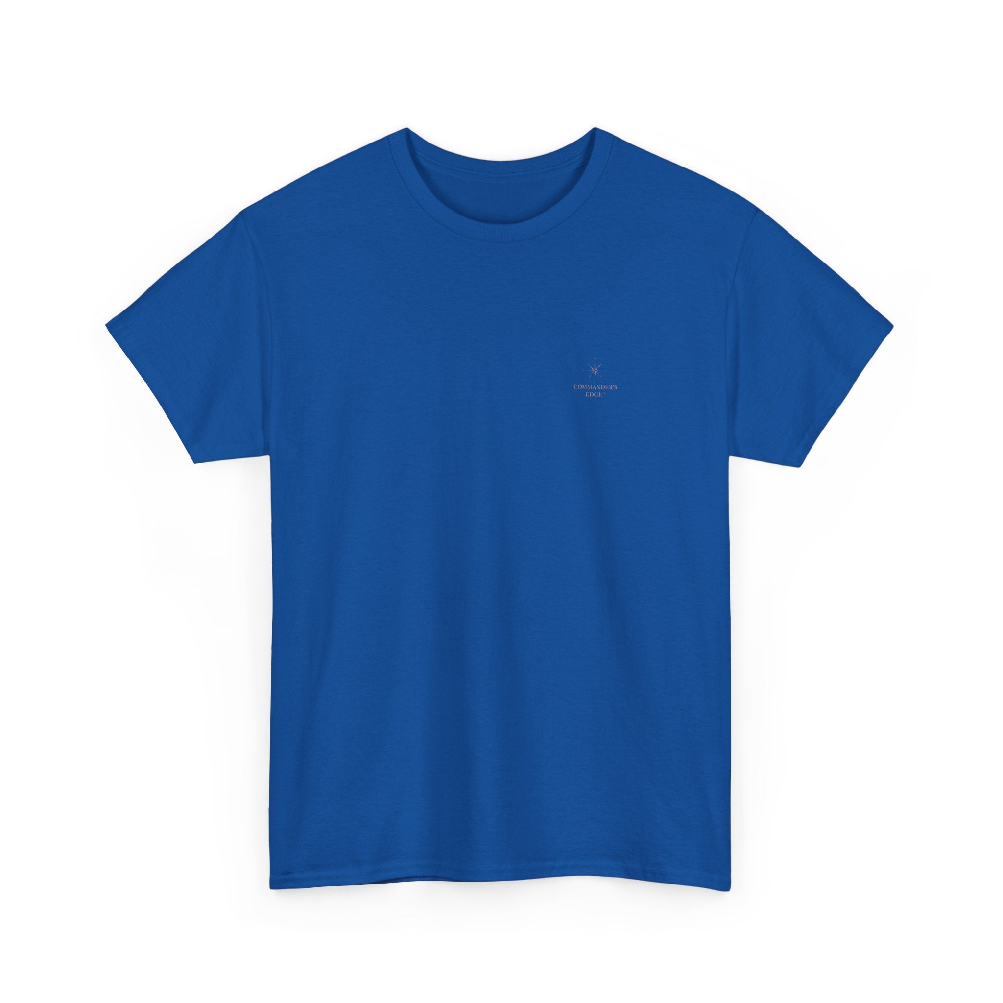 "The Commander's Edge™ Tee — Compass Crest Back Design"