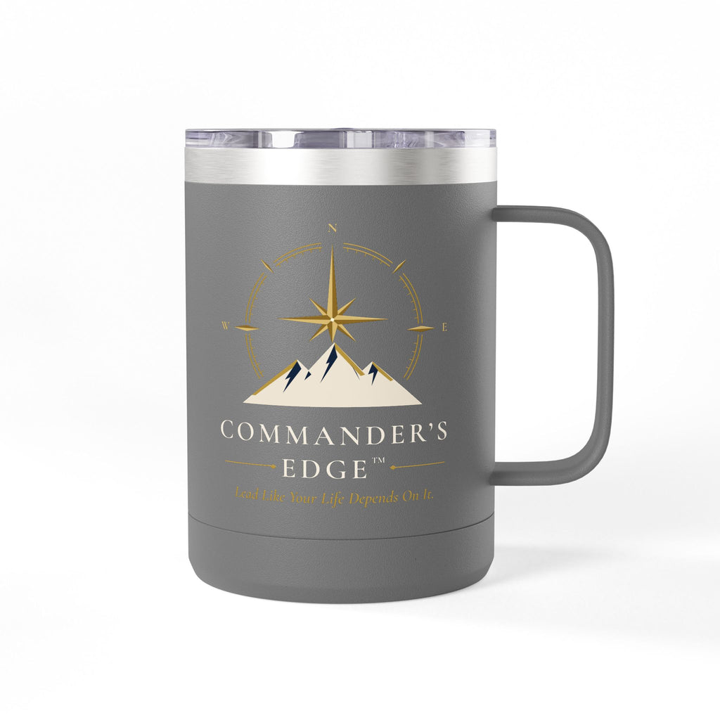 Commander's Edge Insulated Coffee Mug | 15 oz Steel