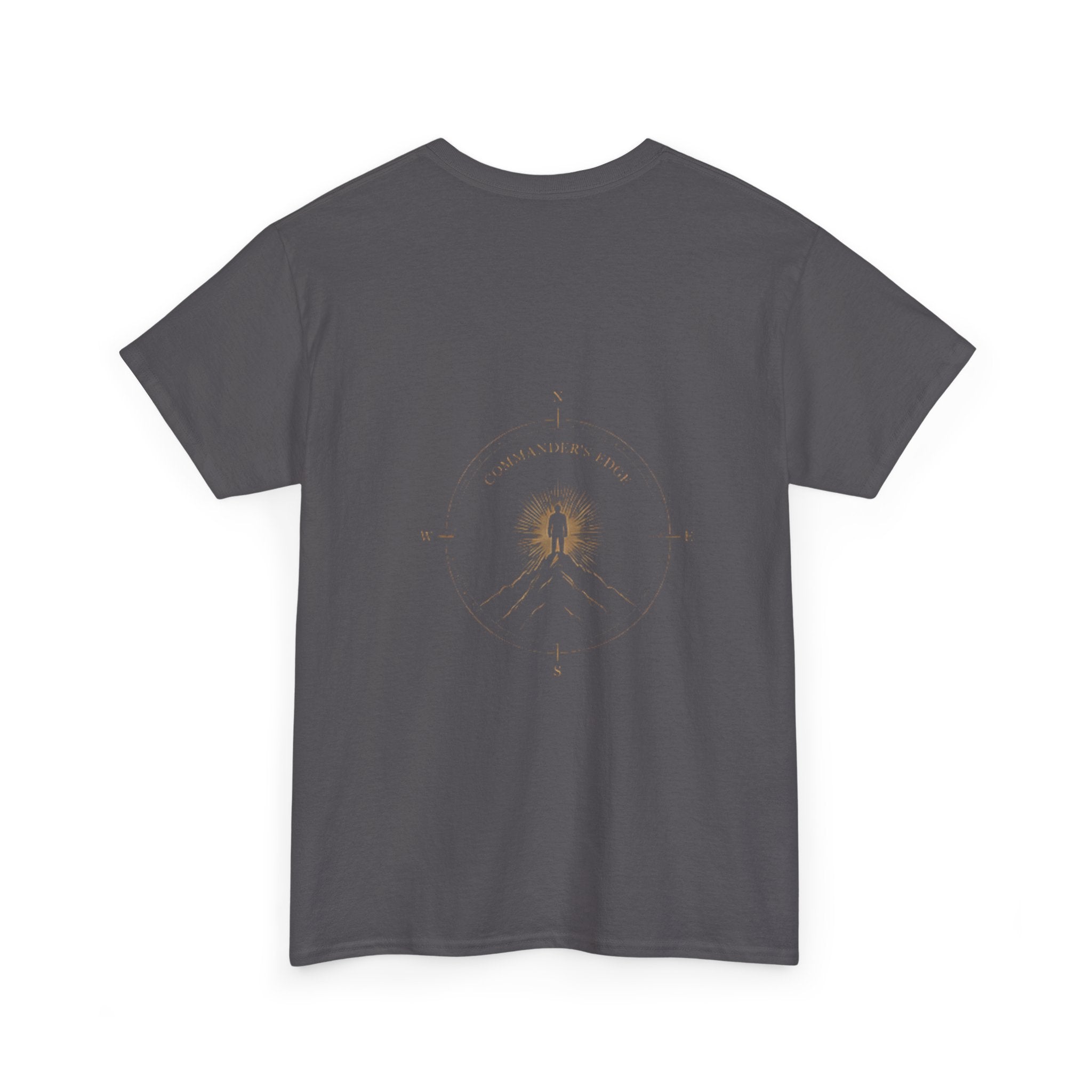 "The Commander's Edge™ Tee — Compass Crest Back Design"
