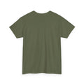 The Commander's Edge Tee - navy with gold compass and mountain summit design