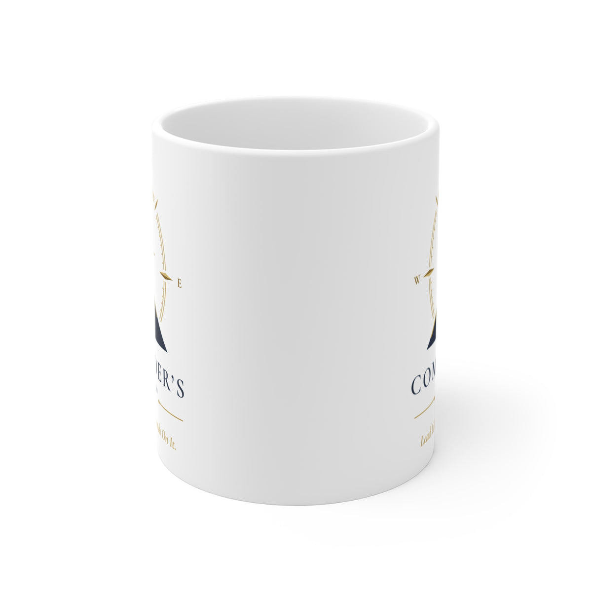 Commander's Edge Coffee Mug | 11 oz White Ceramic