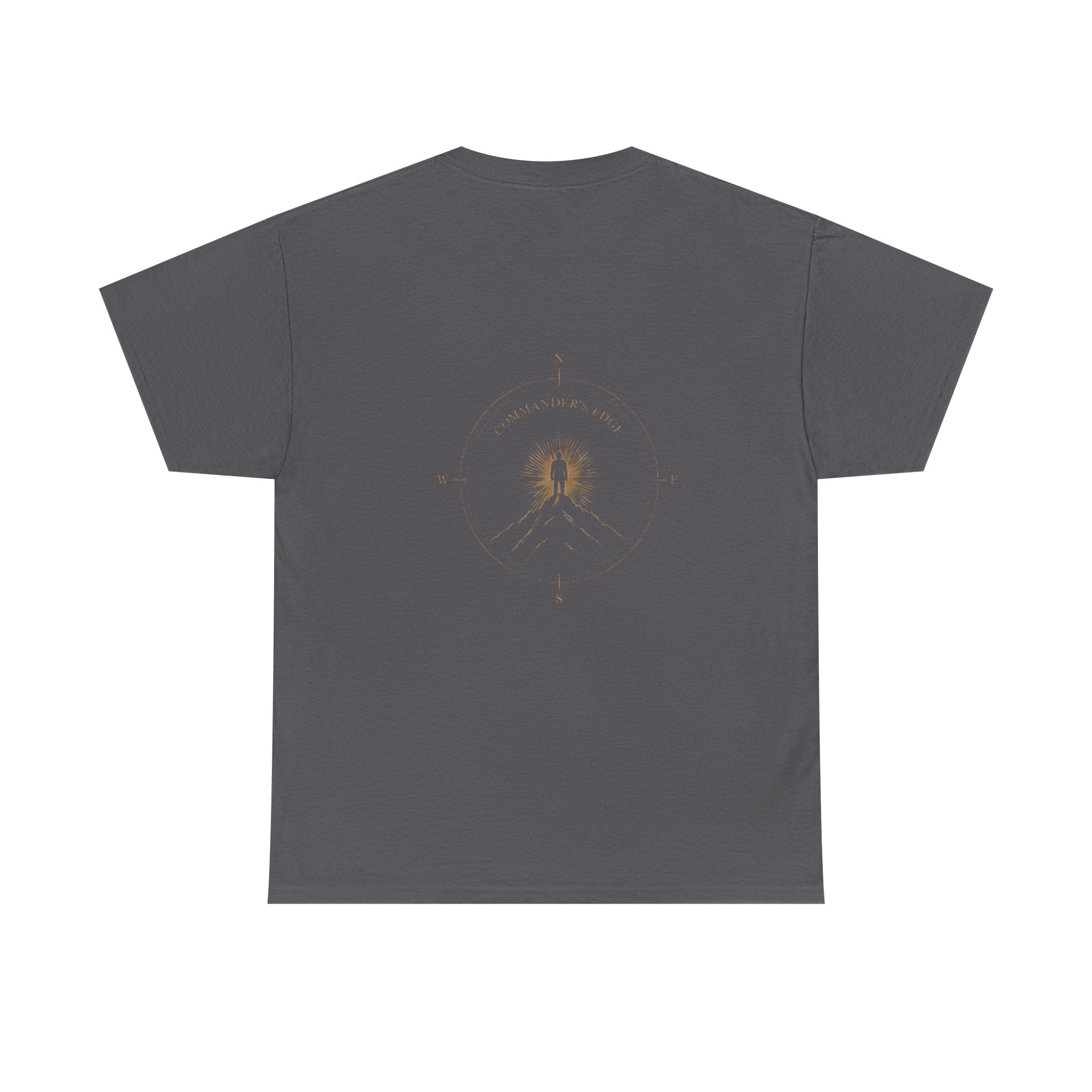 "The Commander's Edge™ Tee — Compass Crest Back Design"
