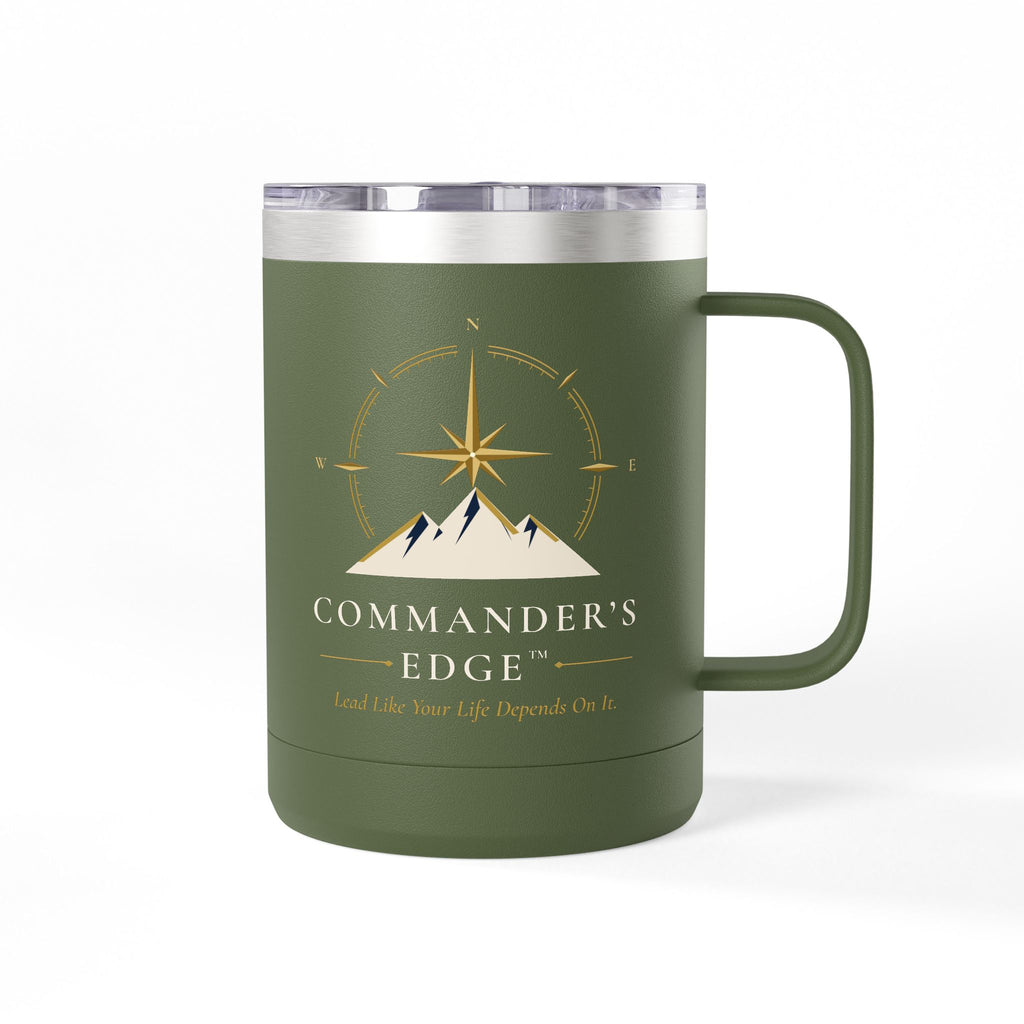 Commander's Edge Insulated Coffee Mug | 15 oz Steel