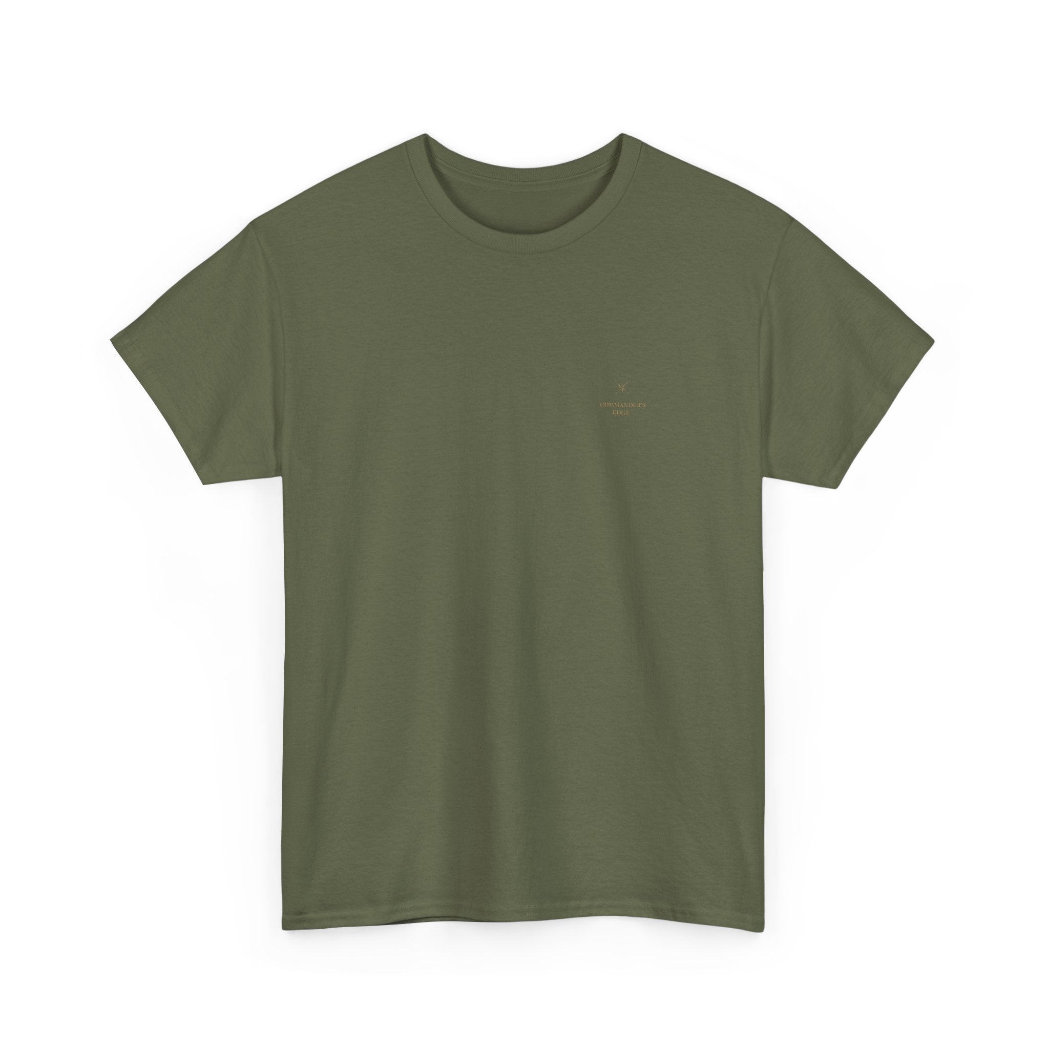 "The Commander's Edge™ Tee — Compass Crest Back Design"
