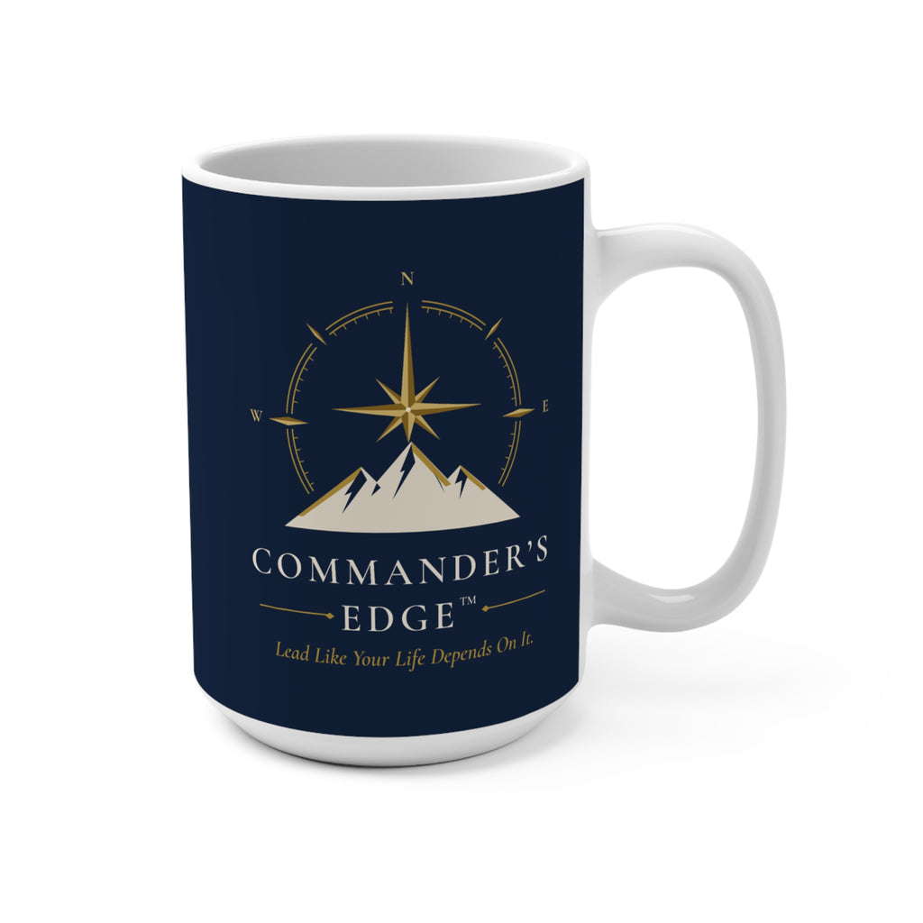 Commander's Edge Navy Mug | 15 oz Ceramic