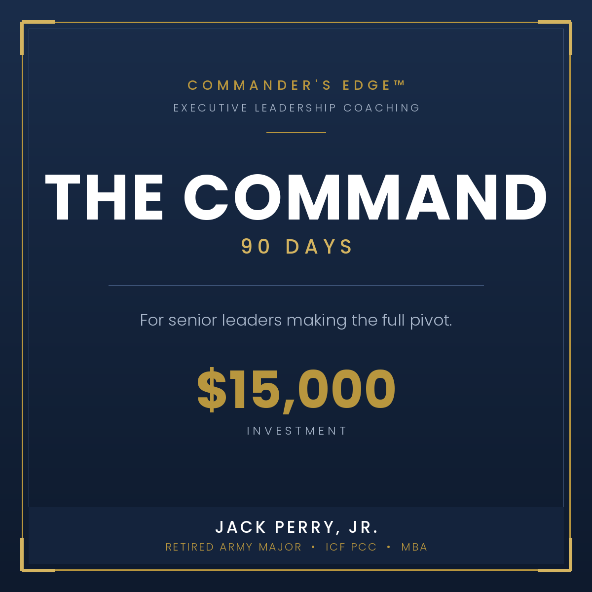 The Command — 90-Day Executive Coaching Program